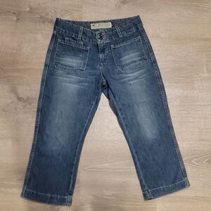 American Eagle Outfitters Blue Denim Jeans Waist Label